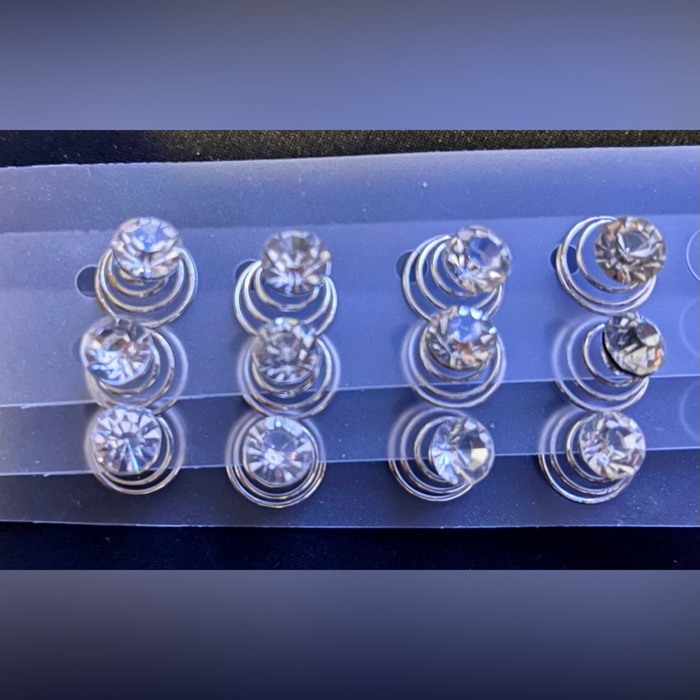 Cubic zirconia hair spinners